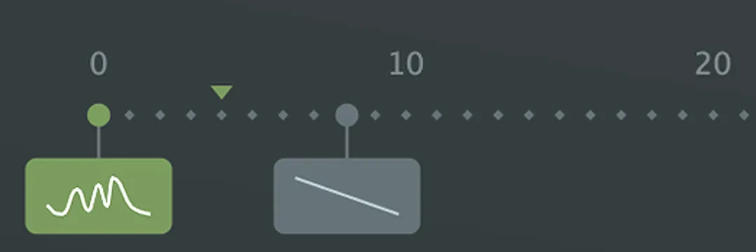 a screenshot of the curve set position of Zebralette 3