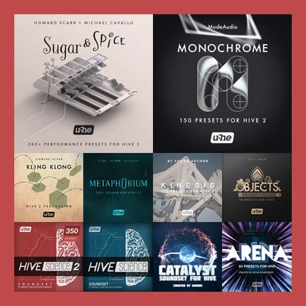 a screenshot of Hive 2 Soundset Bundle’s user interface