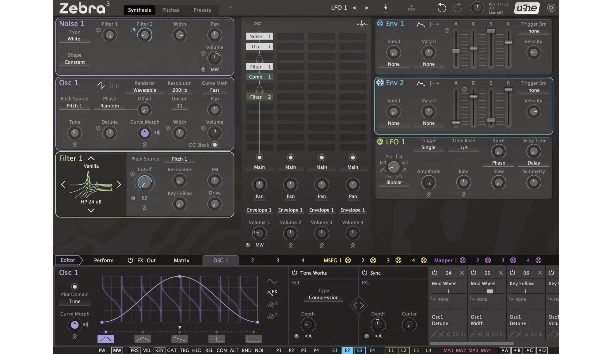 a screenshot of Zebra 3’s user interface